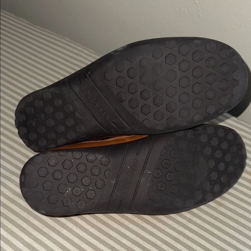 Cole Haan Tan Leather Boat Shoes